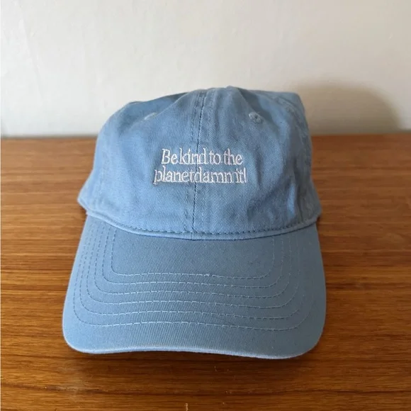 Baby Blue “Be Kind to the Planet Dammit!” Dad Cap - Picture 2 of 5